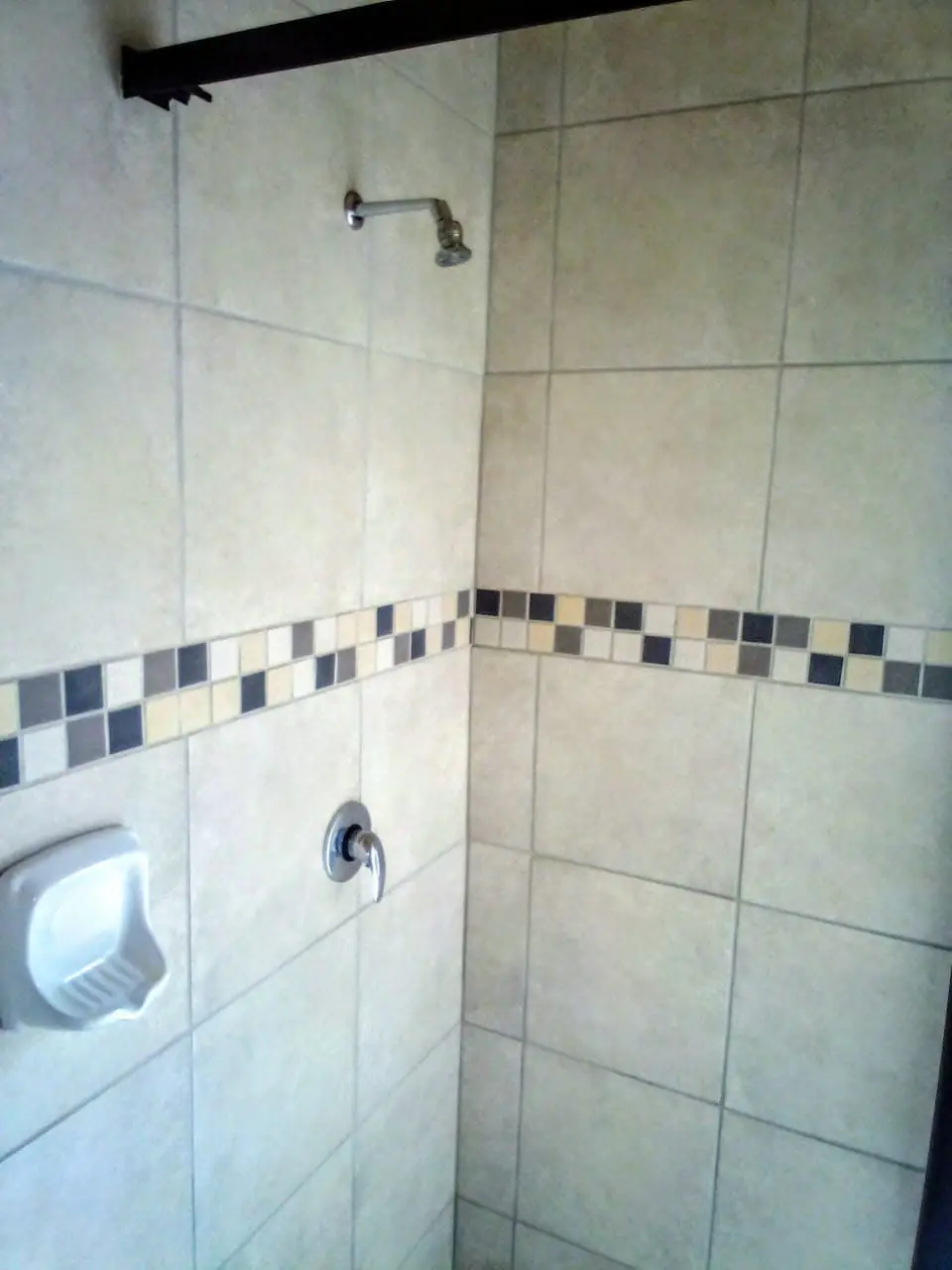 Tiled shower