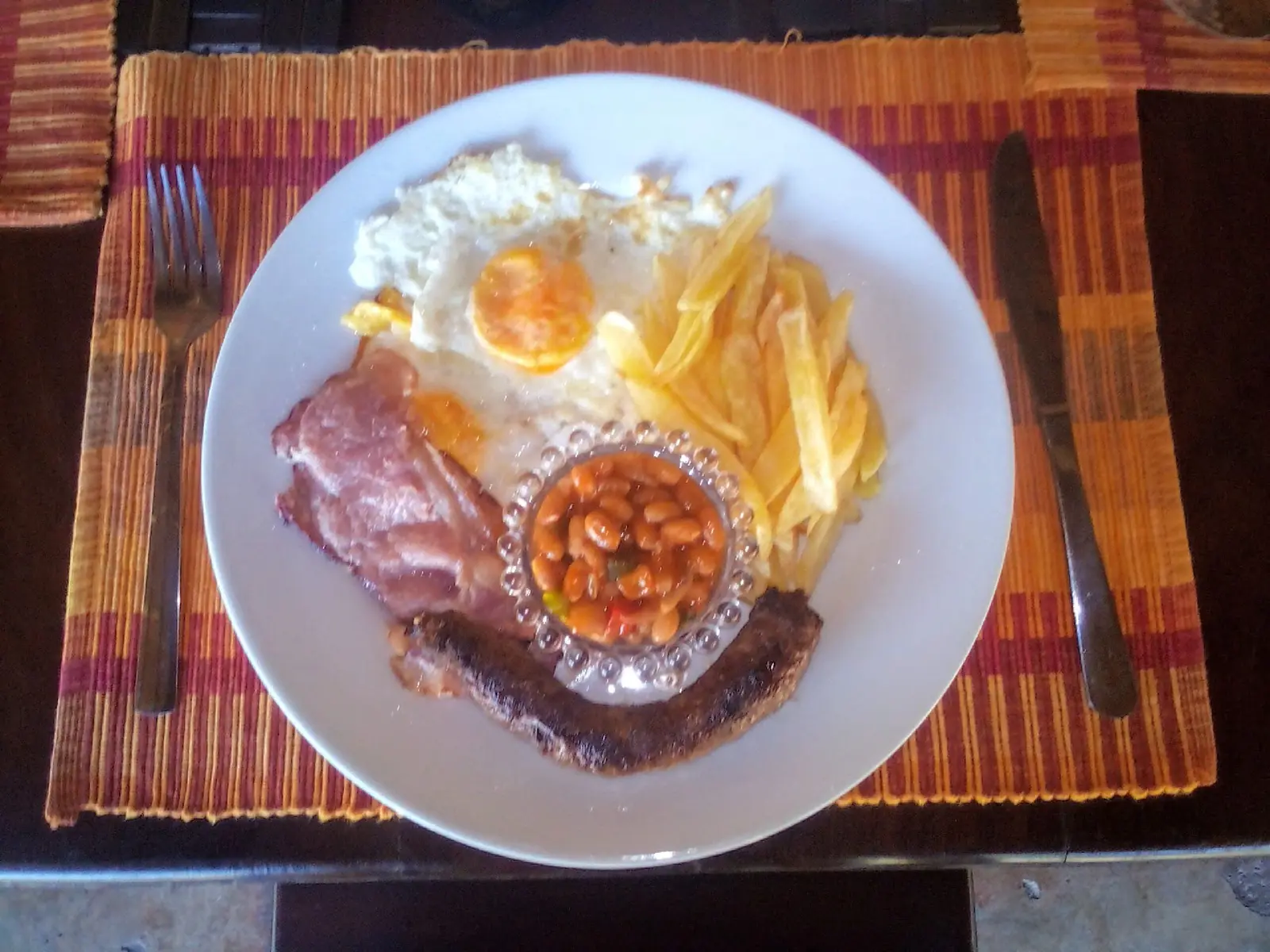 Full cooked breakfast plate